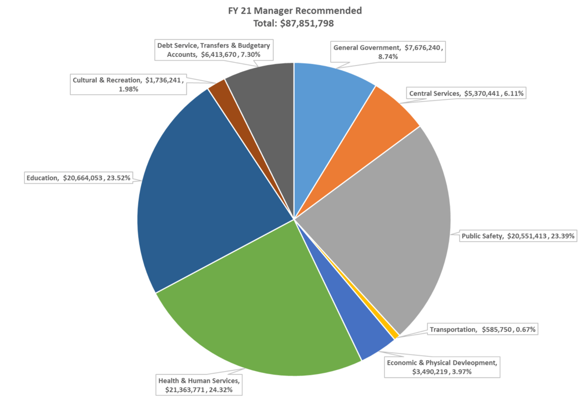 Here's a breakdown on Haywood County government revenues, costs