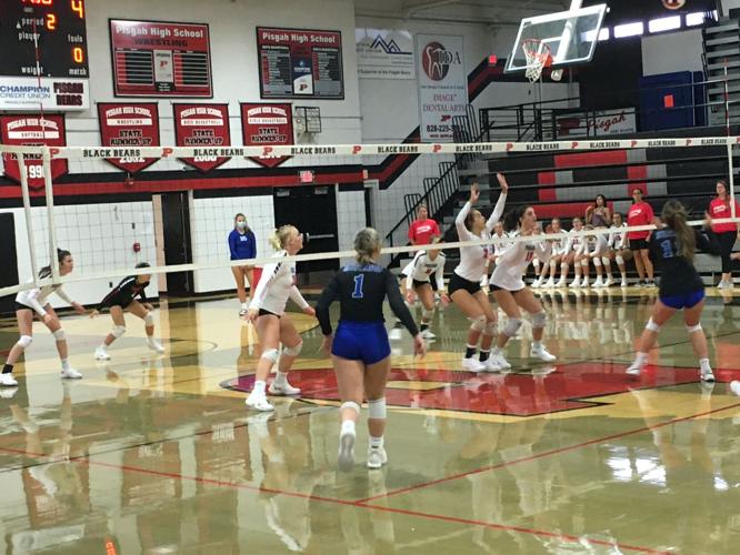 Pisgah volleyball wins conference opener, player collapses on sideline