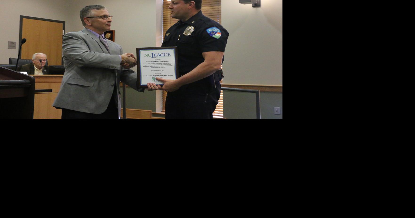 Waynesville Police Department recognized for reducing risks News