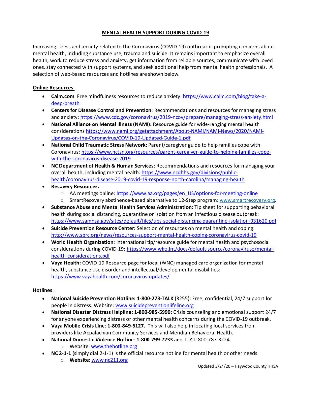 Mental Health Support and COVID-19.pdf | | themountaineer.com