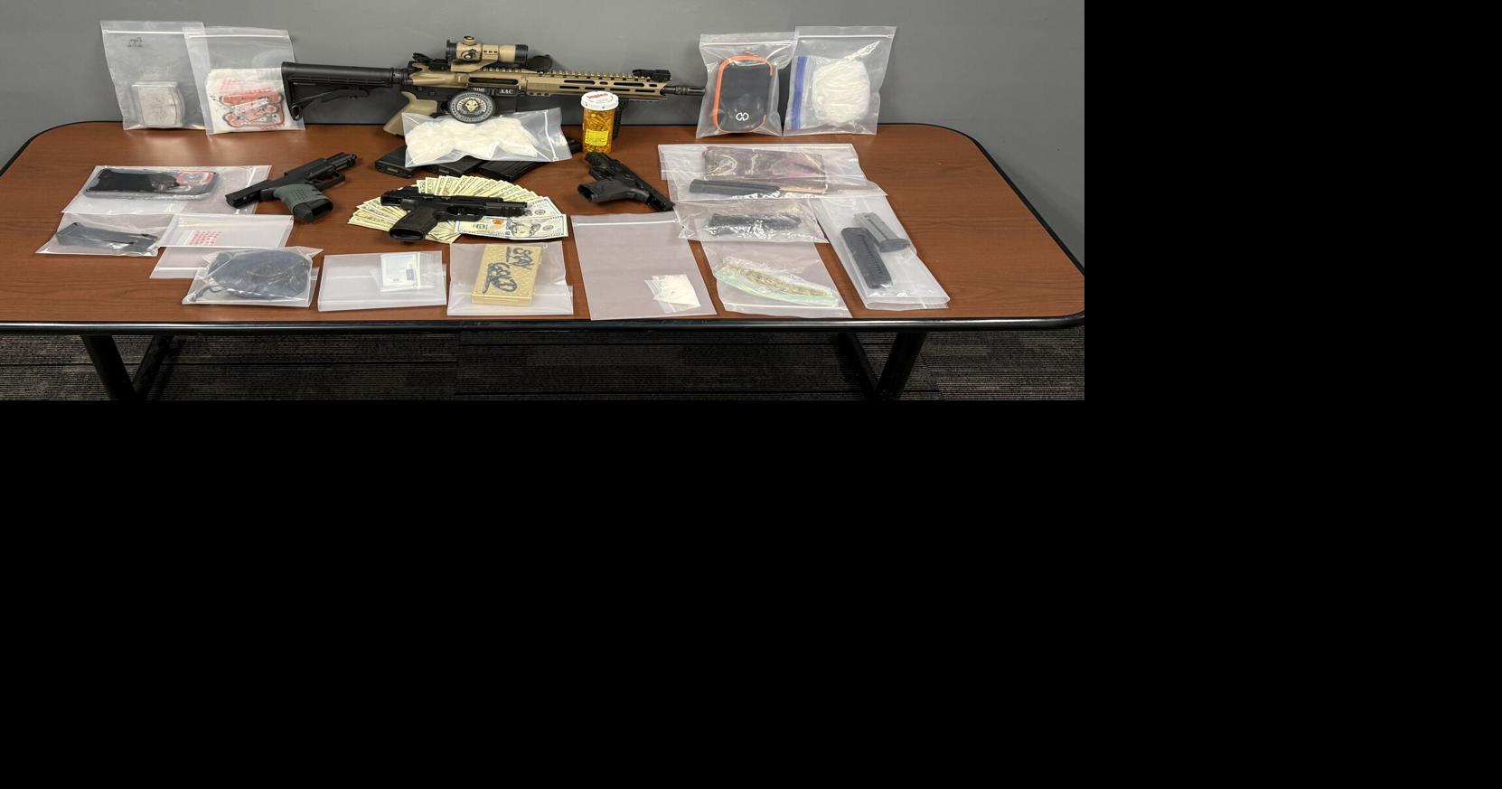 Man arrested after allegedly shooting into vehicle, drugs and guns ...