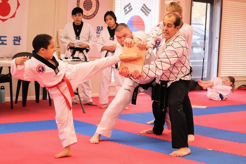 Martial arts students perfect their skills Sports