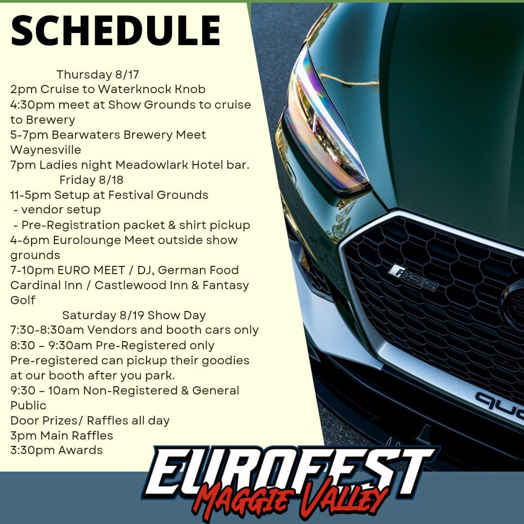 European car fans to descend on Maggie Valley for Eurofest Arts