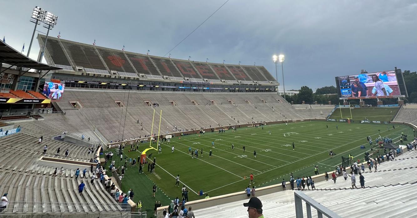 New faces in a new place Carolina Panthers take the field at Fan Fest