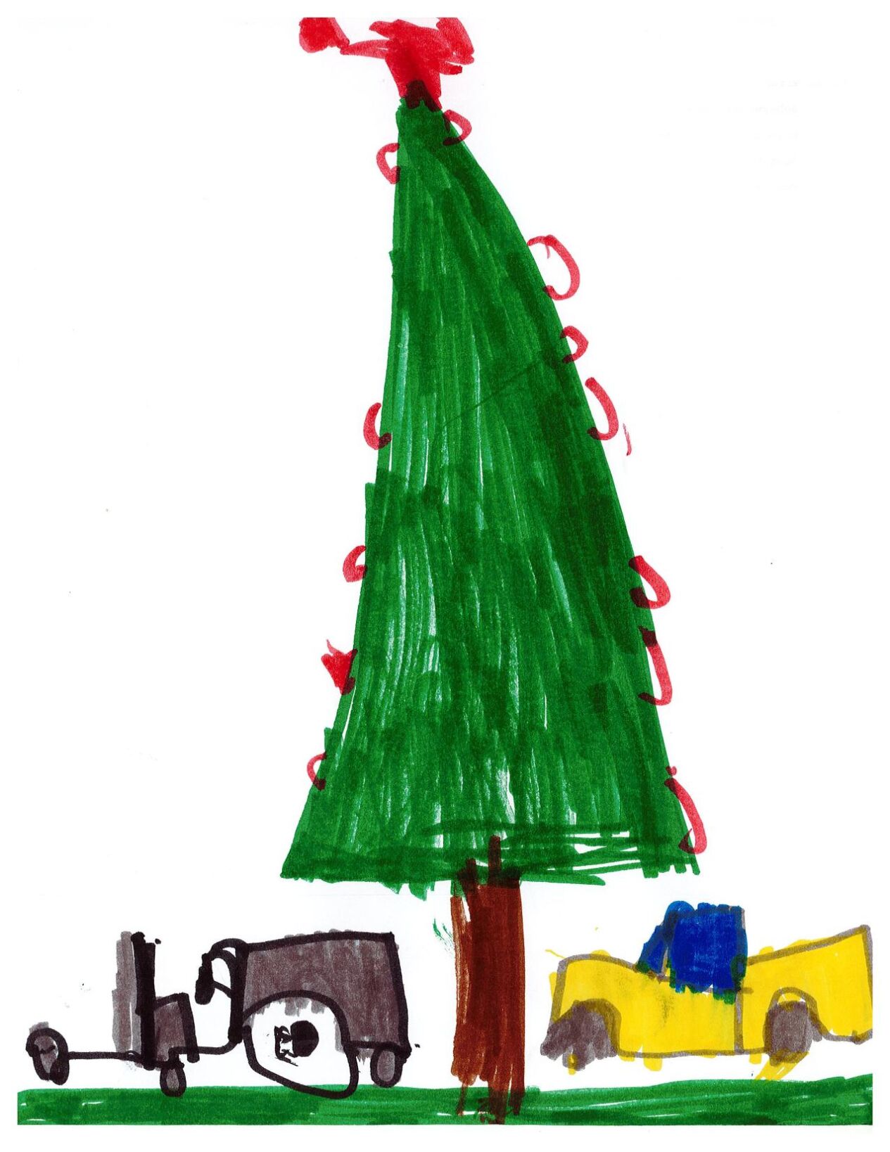 MaLeah, Mrs. Cagle and Mrs. Watts first grade class at Junaluska