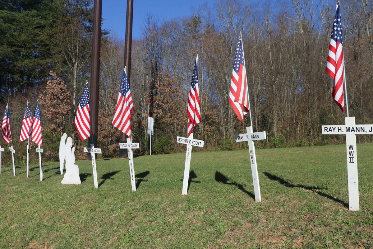 Veteran's Day flag display