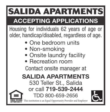 SALIDA APARTMENTS IS ACCEPTING APPLICATIONS