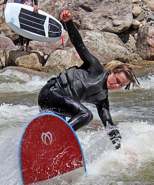 Surfing waves