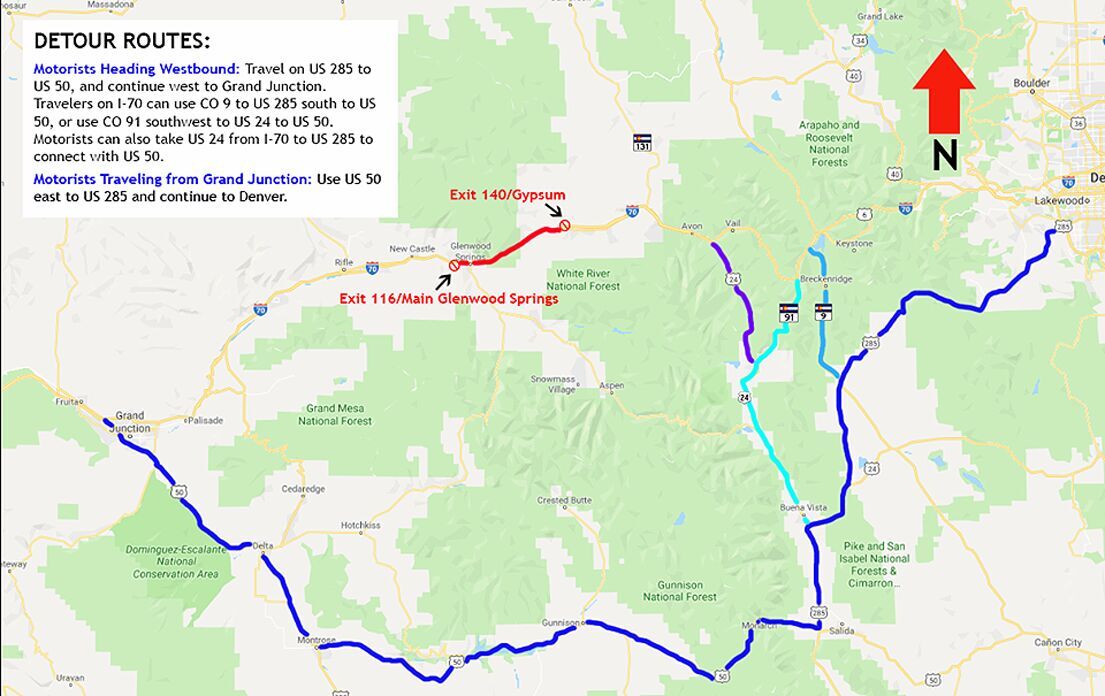 Grizzly Creek fire closures affect local traffic | Free Content ...