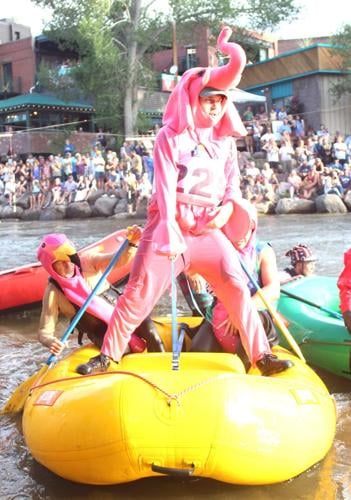 Pink-costumed boaters win FIBArk Raft Rodeo | Local News ...