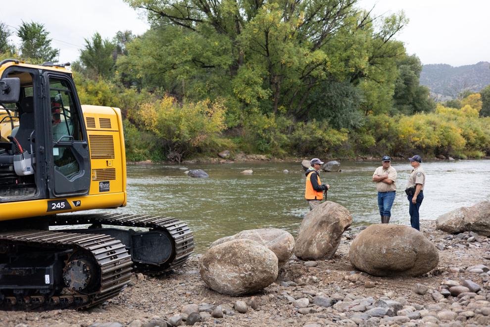CPW increases fish habitat with 220 boulders