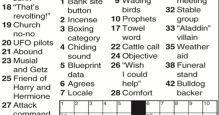 Crossword for September 28th | Crosswords | themountainmail.com