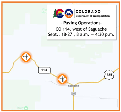 CDOT conducts paving operations on Colo. 114 | Local News ...