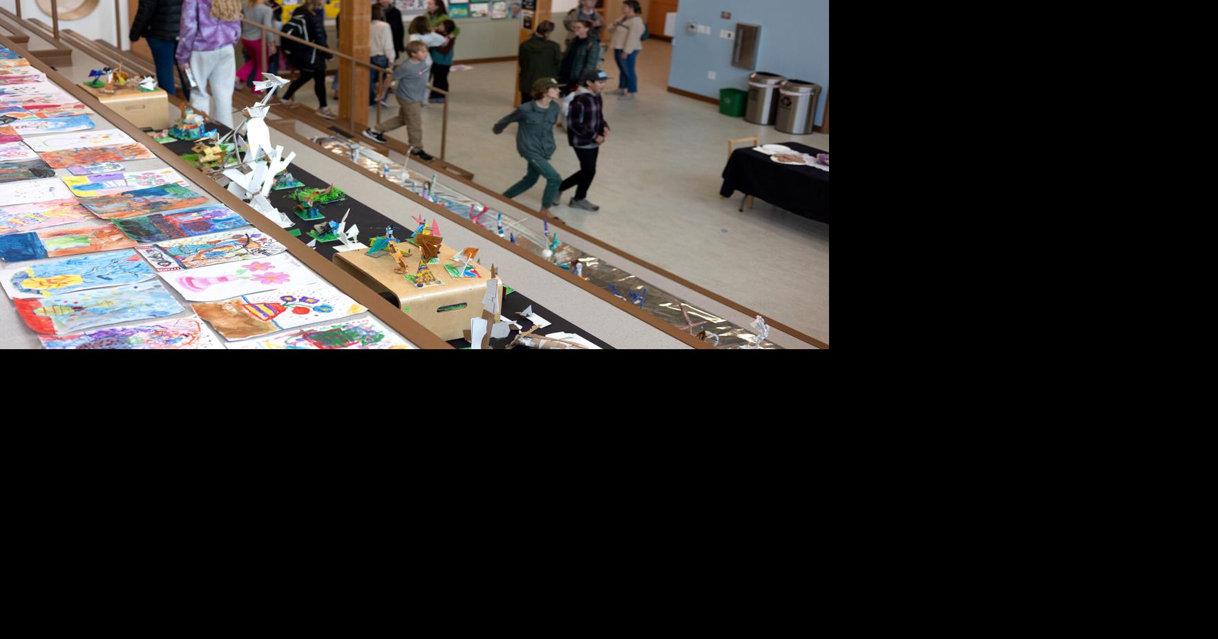 Montessori students host schoolwide art show