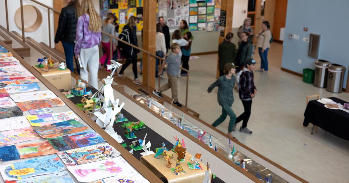 Montessori students host schoolwide art show