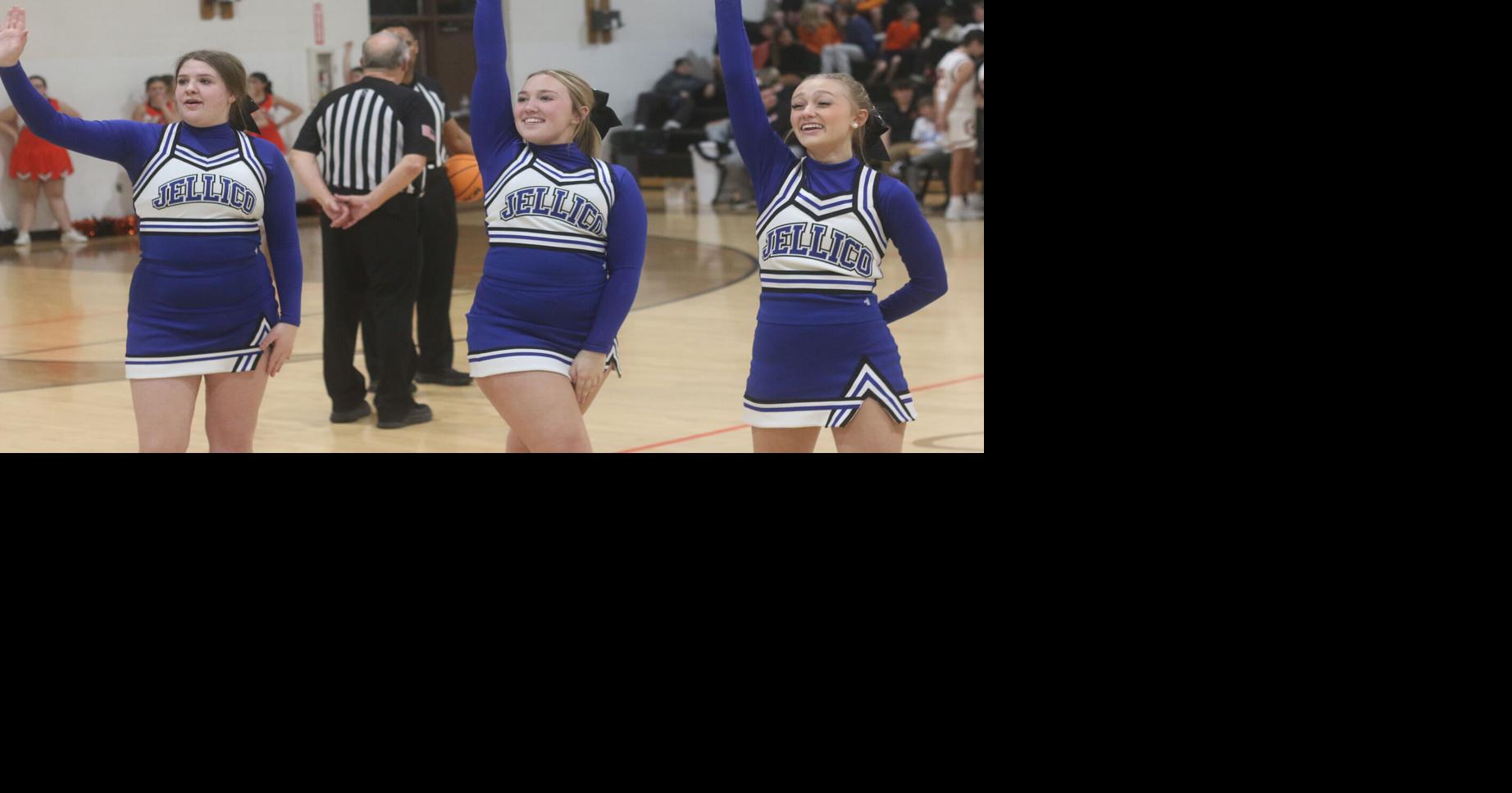 The Jellico High School cheerleading squad performed during a recent