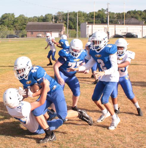 The Blue and Gold scrimmage took place at Jacksboro Middle School on May 17.