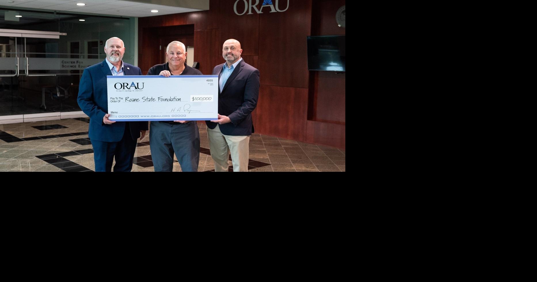 ORAU donates $100,000 in support of Roane State’s new Knox Regional ...