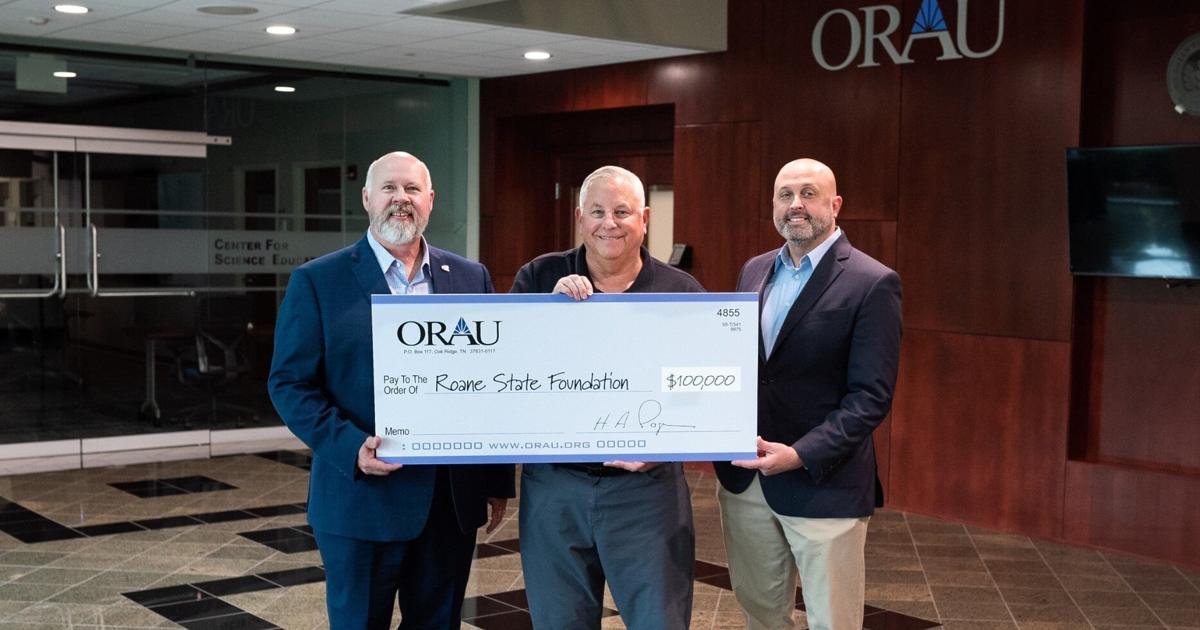 ORAU donates $100,000 in support of Roane State’s new Knox Regional ...