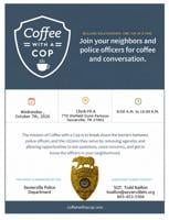 SPD hosts Coffee with a Cop Oct. 7