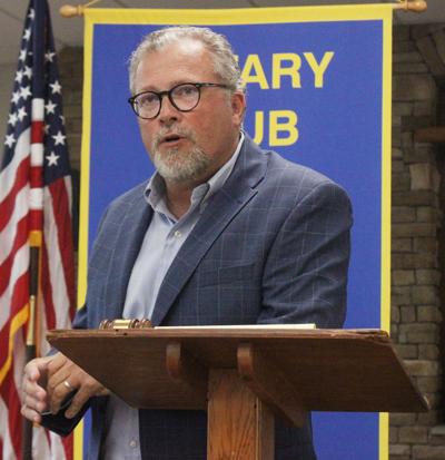 LaFollette Housing Authority Executive Director John Snodderly was the guest speaker at the South Campbell County Rotary Club meeting on Tuesday.