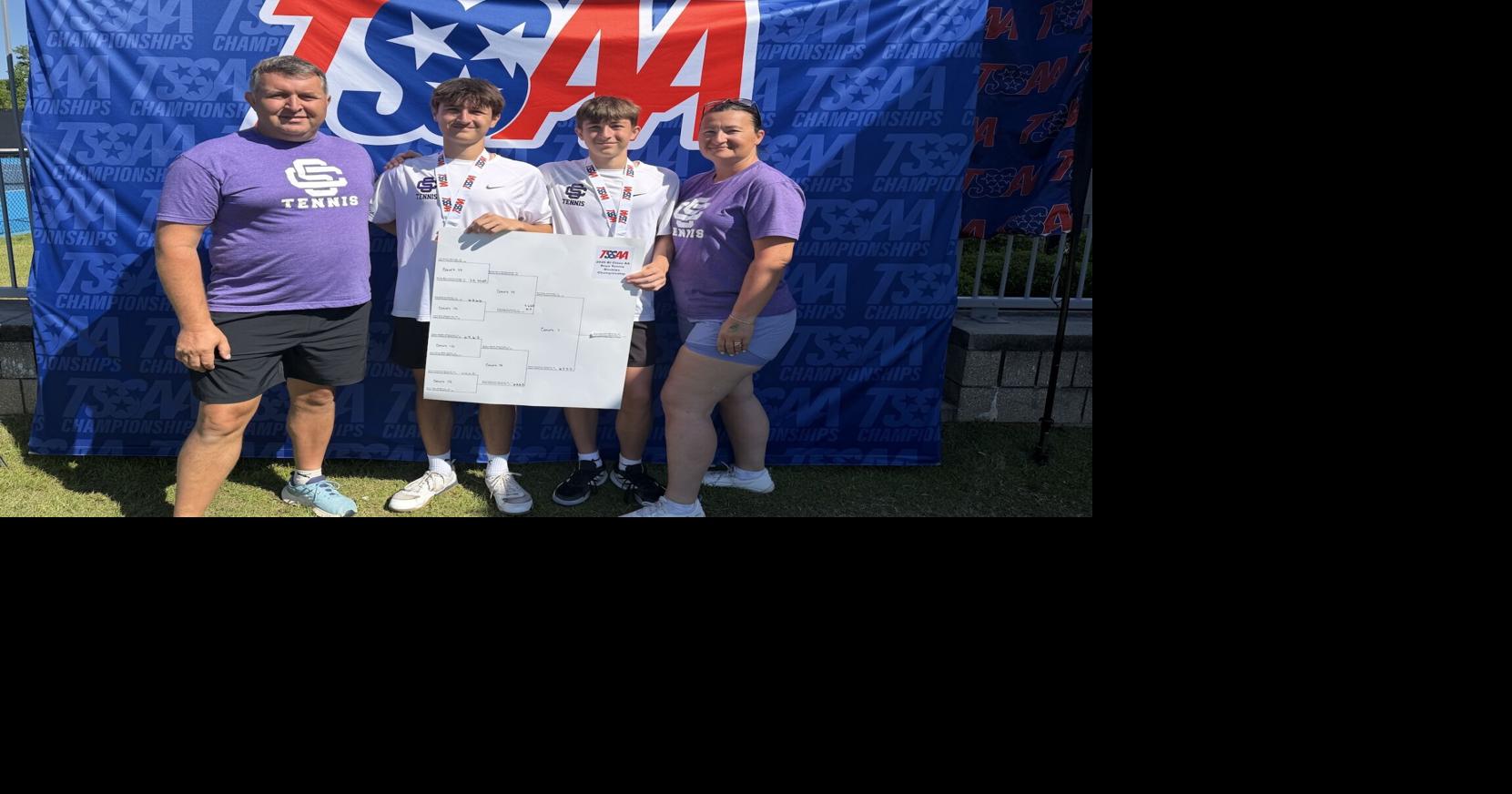 Brothers state champs in doubles tennis