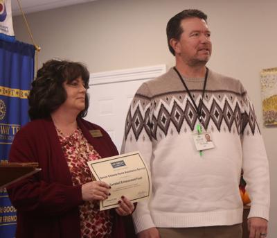 Accepting the award for SCHAS were CEO Tim Howell and Malinda Perry, who serves as the SCHAS Campbell County/Scott County director.