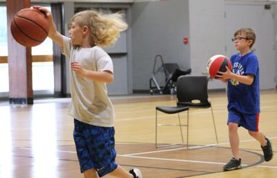 Hooping at camp
