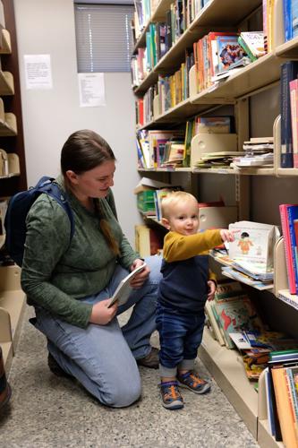 Books for sale at library