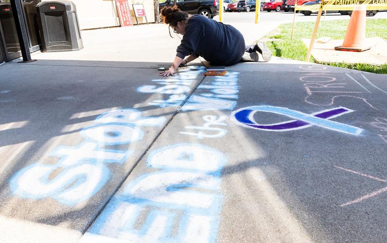 Chalk messages encourage awareness of sexual violence | Local News ...