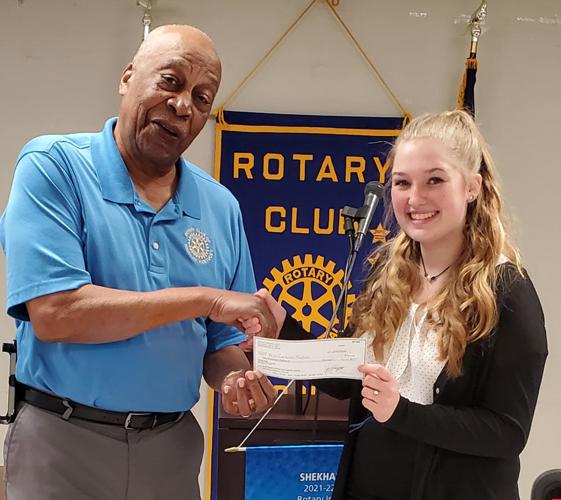 Radcliff Rotary Club members award speech contest winners Neighbors