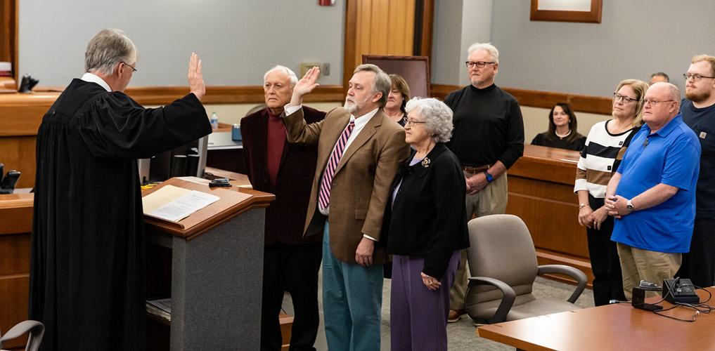 Easton sworn in honored in ceremony Local News thenewsenterprise com