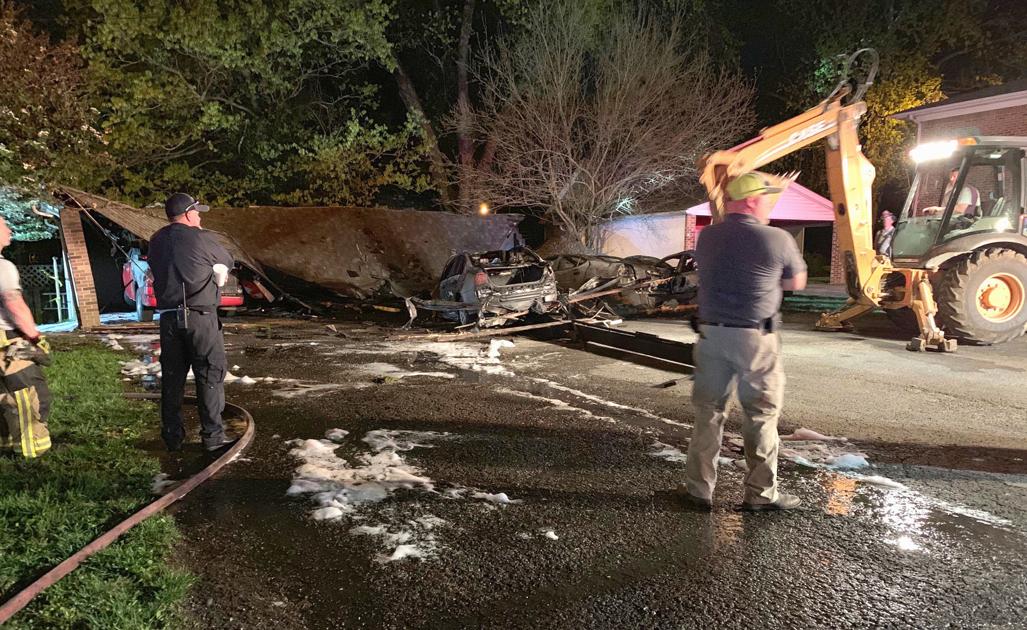 Fire Destroys Four Vehicles Carport Local News