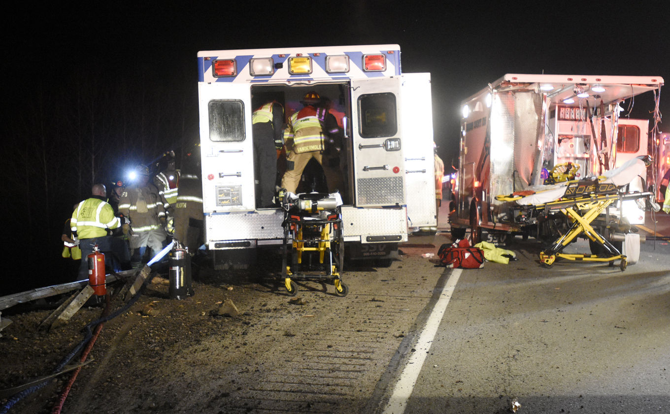 Four injured when ambulances collide | Local News