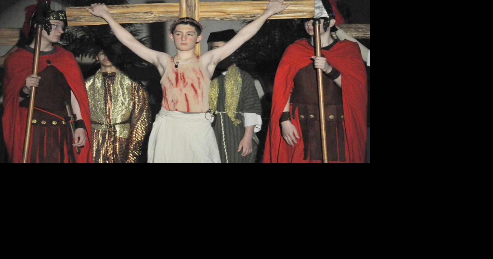 St. James students connect with Passion Play characters