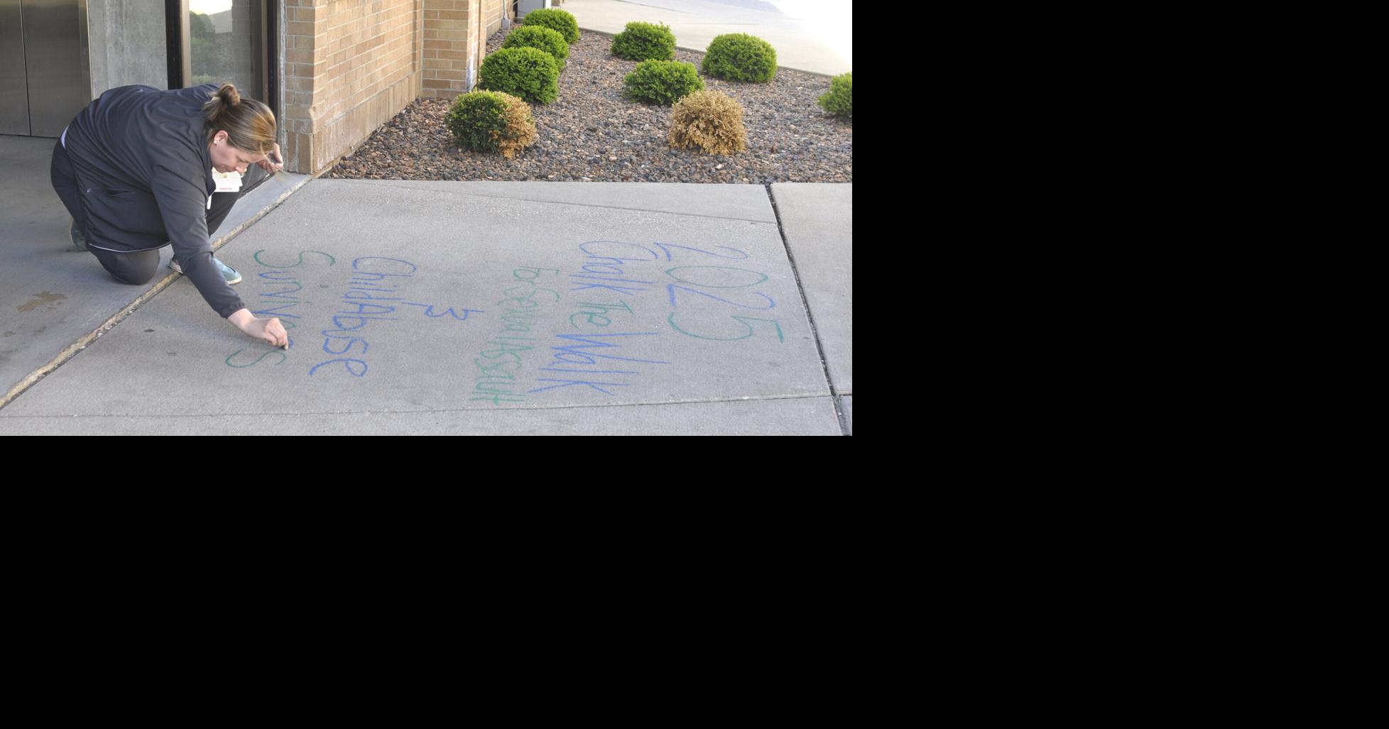 Chalk messages brings awareness to sexual assault, child abuse | Local ...