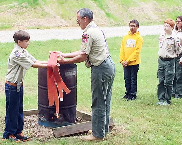 Boy Scout Troop 152 preforms flag retirement ceremony | Neighbors ...