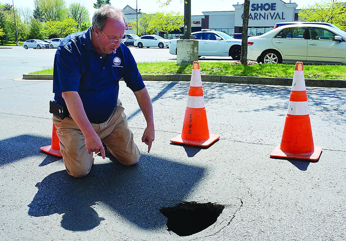 Sinkhole Opens Near Chick Fil A Local News Thenewsenterprise Com