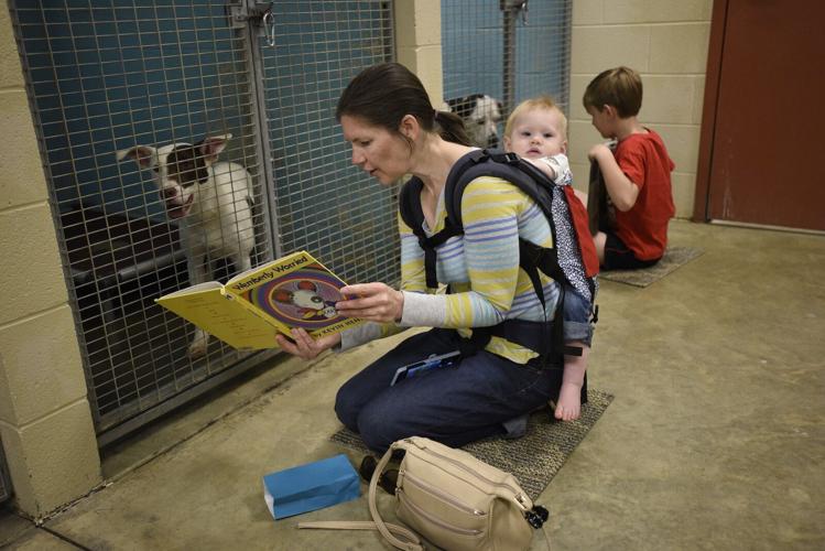 Children read as shelter dogs listen at Waggin’ Tales event | Local ...