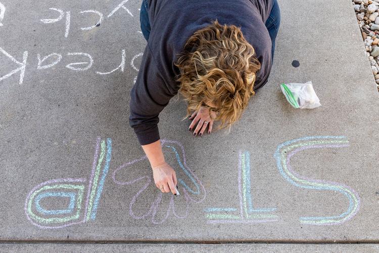 Chalk messages encourage awareness of sexual violence | Local News ...