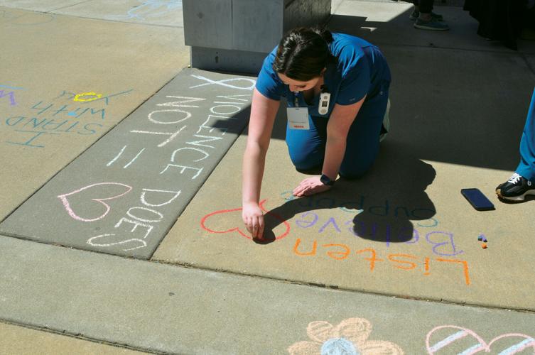 Chalk messages brings awareness to sexual assault, child abuse | Local ...