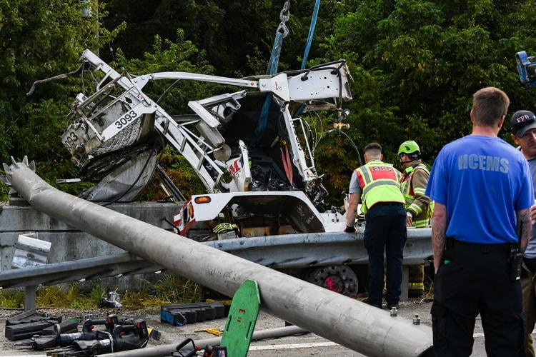 Driver killed when cement mixer crashes into sign support | Local News ...