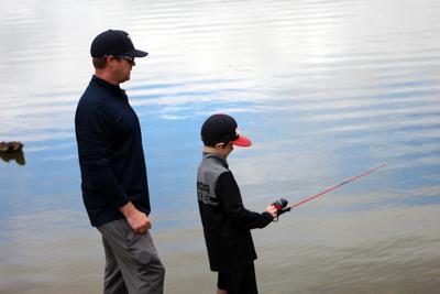 Father and son angling
