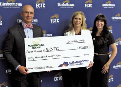 Magnolia Bank presents $50,000 gift to ECTC for University Center