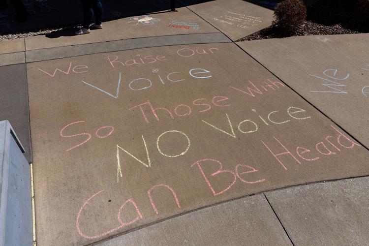 Chalk messages encourage awareness of sexual violence | Local News ...