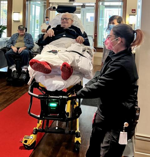 Veterans Center rolls out red carpet for 100-year-old veteran | Local ...