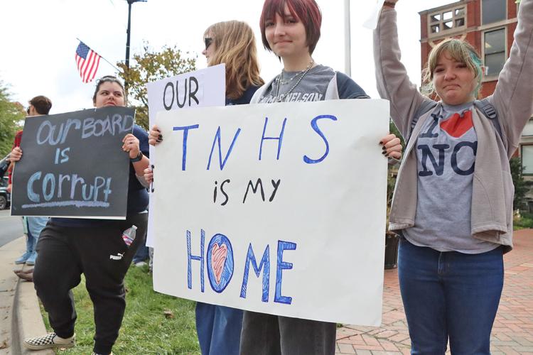 Nelson County school employees, students protest recent board decision |  Education | thenewsenterprise.com