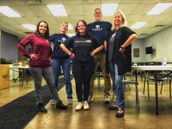 Hatfield receives a warm at Warm Blessings Tuesday's Teen