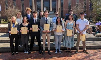 WCS students honored at the THPSA awards