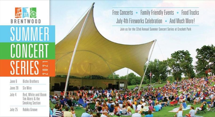 Brentwood Summer Concert Series returns to Crockett Park, three dates